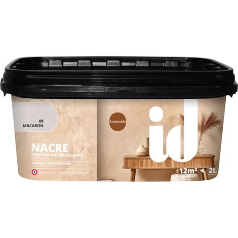 pittura decorativa lavabile initiatives decoration "nacre" macaron 2000 ml