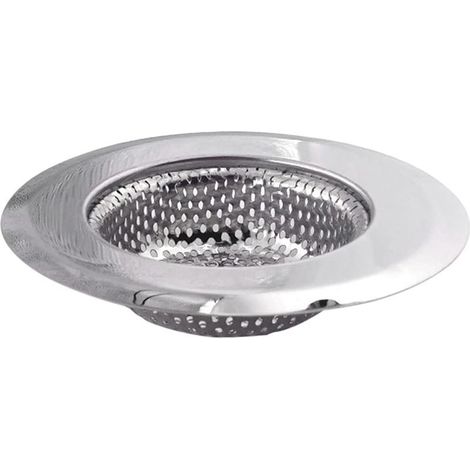 Crépine d'évier de Cuisine crépine de Filtre de vidange en Acier Inoxydable Grand Panier à Jante Large crépine de vidange Receveur de Nourriture pour l'évier de Cuisine (1/5)