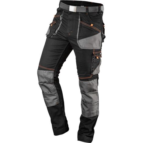 Pantalones de trabajo HD Slim, cinturón, talla L