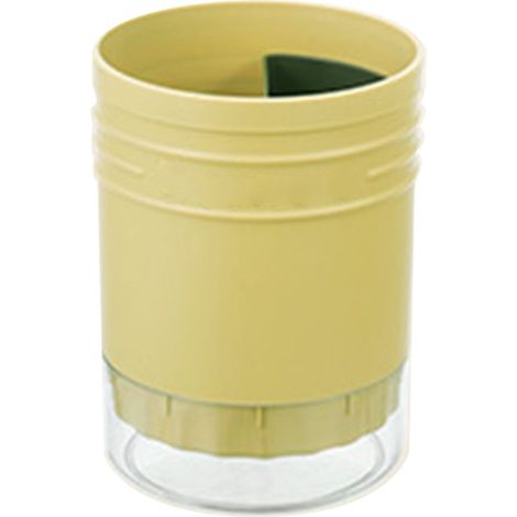 Porte-baguettes rond drainant jaune - Support multifonction pour séchage de vaisselle, rangement de cuisine, récipient de drainage (1/5)