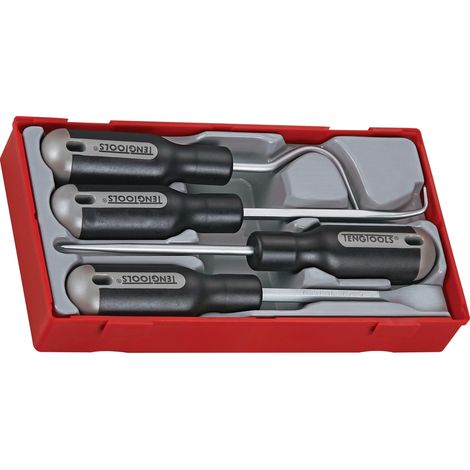Teng Tools Kit de herramientas 4 piezas mango ergonómico