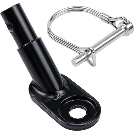 Conector de gancho para remolque de bicicleta, adaptador para remolque de bicicleta, apto para remolques infantiles, de carga y para mascotas, color negro. (1/4)