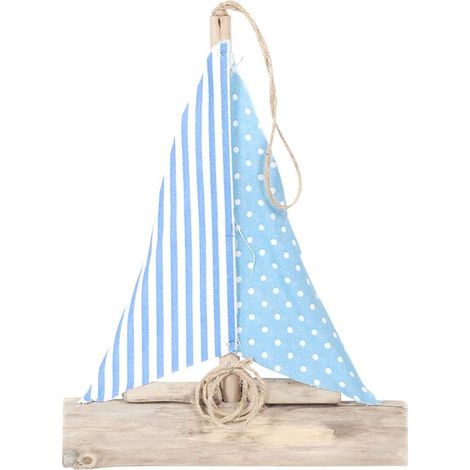 Signes Grimalt Modelisme des chiffres des bateaux  5x23x30cm Blue Sailing Fabric Boat 17614