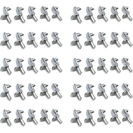 10x taquet acier étagère équerre tenon 5mm support fixation attache armoire
