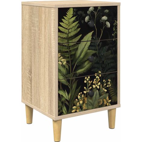 Bedside Cabinet RHENEN Sonoma Oak 36 x 33 x 60 cm vidaXL (1/5)