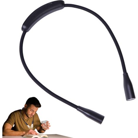 Lampe de lecture LED pour tour cou – mains libres 148 g, (1/5)