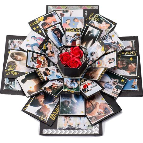 Boîte Cadeau Surprise - Album Photo DIY En Papier D'Art - Pour Anniversaire Et Noël - 1 Pièce (1/5)