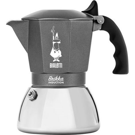 Cafetera Italiana Bialetti Brikka Plateado Aluminio (1/5)