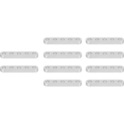 10 pièces Supports en Aluminium Plat 4x8mm pour Montage Robotique et Machines Industrielles (1/5)
