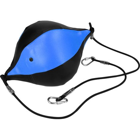 Sac de frappe suspendu pour ballon de boxe, outil d'entraînement de boxe, sac d'exercice double extrémité, accessoire de fitness, noir et bleu (1/5)