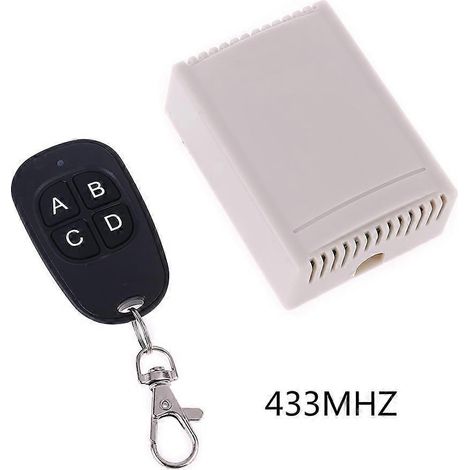 4-Kanal-Funkfernbedienungsschalter 315 MHz/433 MHz für 12 V/24 V DC-Relais (Beleuchtung)