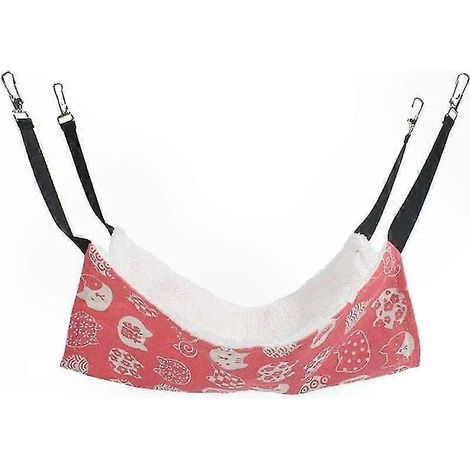 Hamac pour petits animaux - Matelas hamac double face adapté aux souris, lapins, furets et chatons - Accessoire confortable pour cage (1/5)