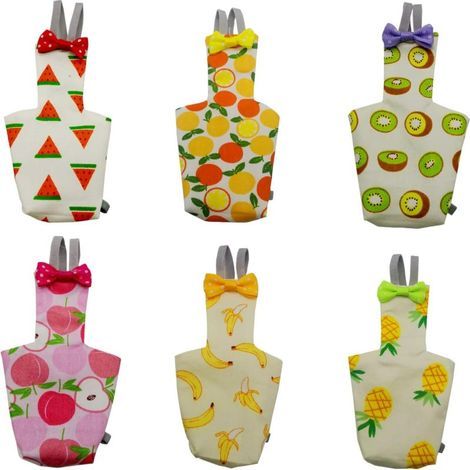 Vogelwindeln (6er-Pack) - 4,6 x 0,5 x 8,9 cm - Waschbar und wiederverwendbar - Geeignet für Papageien, Tauben und Wellensittiche. (1/5)