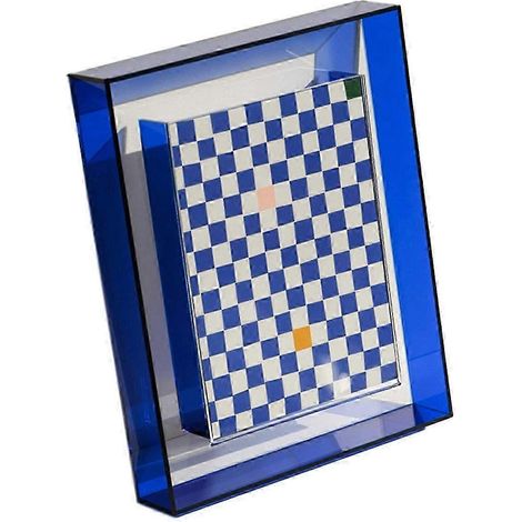 Cadre photo et porte-cartes photo en acrylique de 12,7 cm (5 pouces) - Présentoir élégant pour souvenirs et décoration intérieure (1/5)