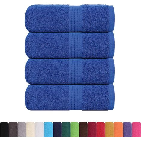 Serviettes de toilette FROGN 4 pièces Bleu 30x30 cm 360 g/m² (1/5)