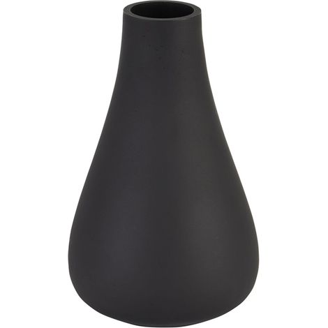 Tapered Vase - Glass - L11 x W11 x H18 cm - Black
