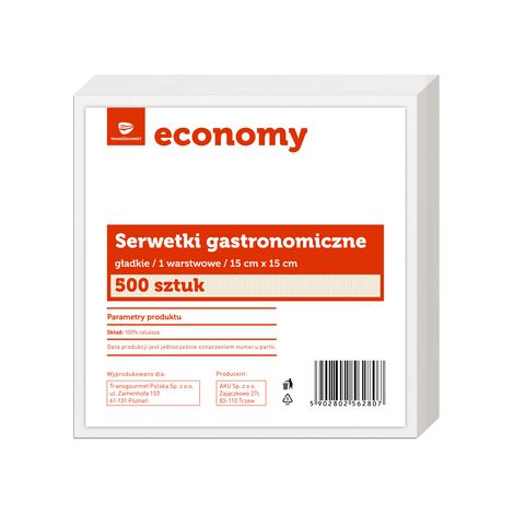TGE/ TOPS Einfache Catering-Servietten 15x15 cm, 500 Stück