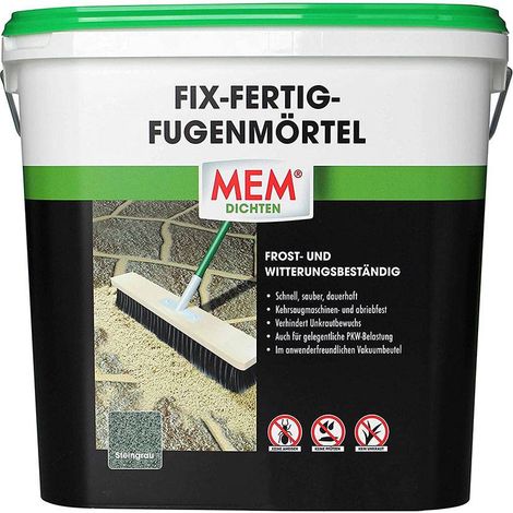 MEM Fix Fertig Fugenmörtel Steingrau 12,5 Kg (1/8)