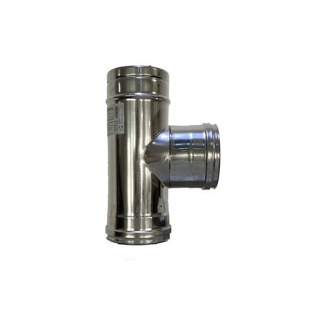 C RACCORDO A T INOX ATTACCO FEM/MAS/MAS D 15CM