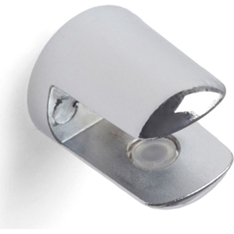 Soporte Fijo para Baldas de Cristal y Madera en Zamak Acabado Cromo Brillo  Baldas con Espesor de 7 mm  Medidas 202024 mm  Sistema de Fijación Atornillado  2 Unidades -