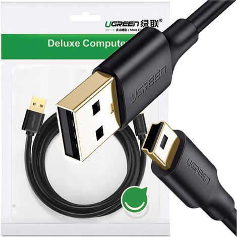Cavo USB 2.0 ugreen US13210355B, maschio, mini USB, 1 m (nero) (1/3)