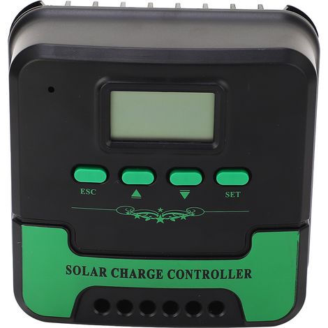 Contrôleur de charge solaire MPPT avec écran LCD, régulateur de panneau solaire adaptatif 12 V/24 V, sortie USB 5 V 3 A, 20 A (1/5)