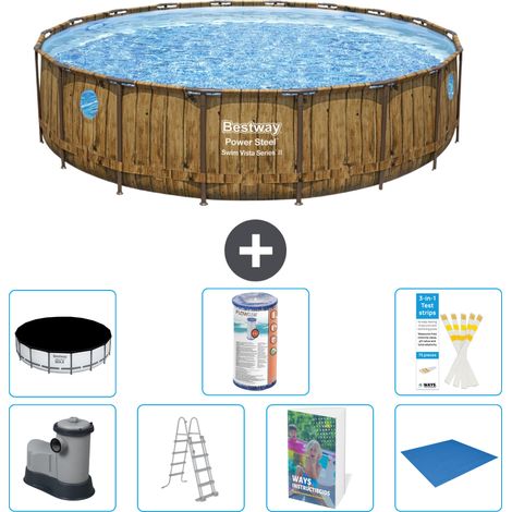 Bestway Bestway Power Steel Ronde - 549x122 cm - 8-pièces  S594