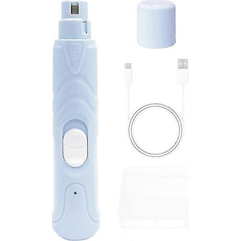 Lime à ongles pour oiseaux, lime à bec silencieuse avec lampe LED, accessoire pour oiseaux adapté aux perruches ondulées (1/5)