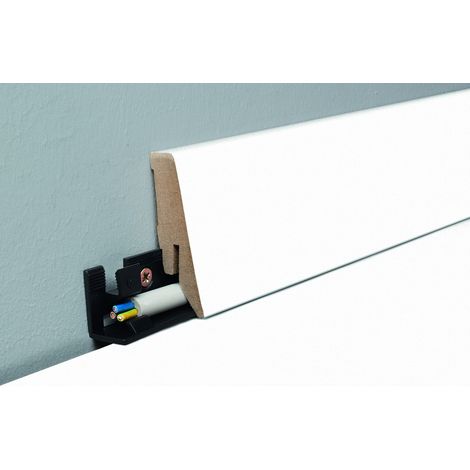 Sockelleiste 2600 x 58 x 18 mm Uni weiss gerade