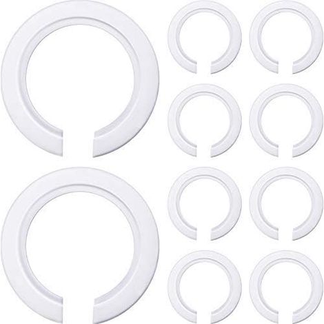 MINKUROW 10 Unidades E27 A E14 Convertidor De Anillo De Pantalla De Lámpara De Plástico, Reductor De Anillo De Pantalla De Lámpara Para Montar Pantallas De Lámpara De Tornillo Edison A Enchufes De Bas