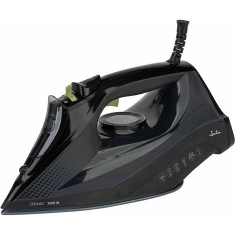 Fer À Repasser À Vapeur - Plaque En Céramique - 3000 W - Débit Vapeur 220 G/Min - Réservoir 450 Ml - Noir - 1 Pièce (1/4)