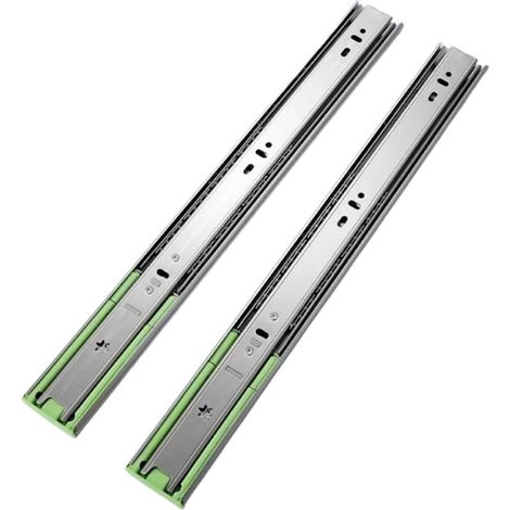Rails coulissants métalliques pour tiroirs (2 pièces, 12"-20") (1/5)