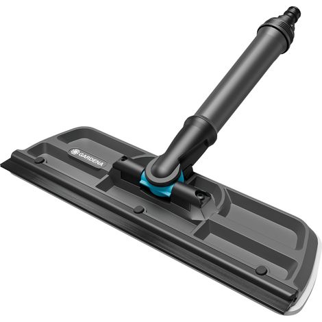 GARDENA Tergivetri Cleansystem, pulisci-vetri con panno microfibra e spatola, collegamento al tubo da giardino, snodo a 360° (18808-20) (1/5)