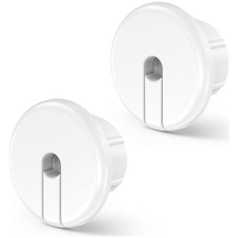 Passe-câble mural pour câble Ethernet, trou mural de 1 pouce, passe-câble pour douille de câble Ethernet Starlink et trous de fils de meubles (blanc, 2 pièces) (1/5)