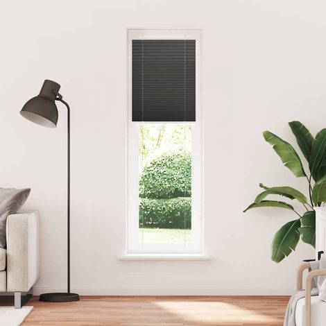 Maison Exclusive - Estor Plisado negro 60x200 cm Tela Ancho 59,4