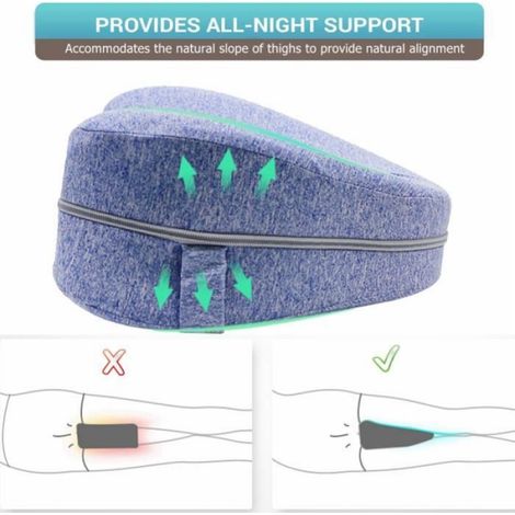 Oreiller orthopédique pour dormir en mousse à mémoire de forme Coussin de soutien pour les jambes, coussin pour la douleur à la ha (1/4)