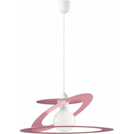Sospensione Geko 1 Luce Rosa e Bianco LuceArt Classic (1/5)
