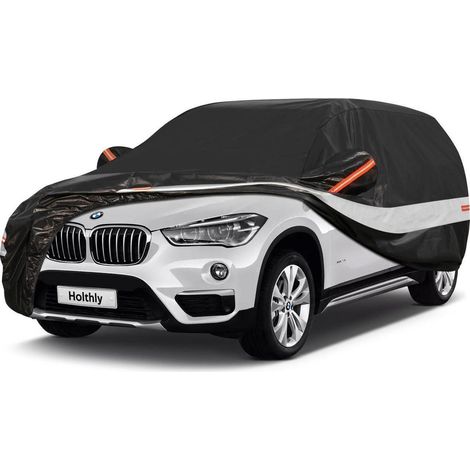 Autoabdeckung SUV 100% Wasserdicht, Ganzjahresschutz, Schwarz (1/5)