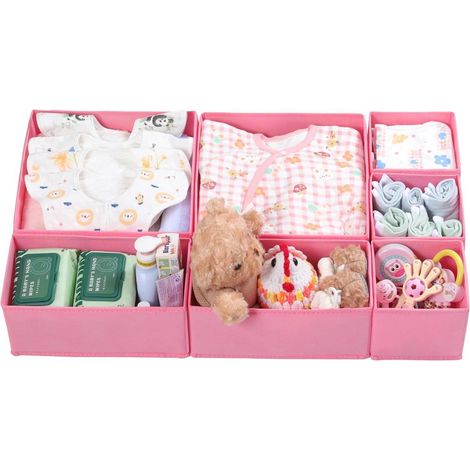 Schubladen Organizer 7er Rosa Malm Kommode 7er Set Rosa f&xFCr MALM (1/5)
