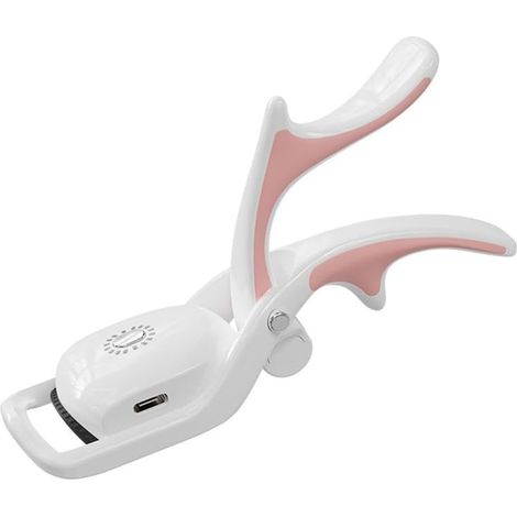 Recourbe-Cils Électriques Recourbe-Cils Chauffant Rechargeable par USB avec Peigne, 3 Modes de Chauffage Blanc (1/5)