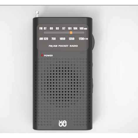 Tinor – Portable radio – AM/FM reception – Compact pocket size – High quality speaker for clear sound – Long range transistor for travel (1/5)