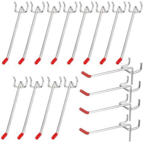 Metal Hook for Perforated Panels 30 Pieces Assortment Hook for Perforated Panels (1/5)