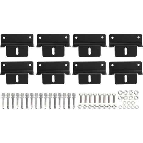 Support de Panneau Solaire en Alliage d'Aluminium avec Vis, Écrous et Rondelles - Accessoire pour Toit, Camping-Car et Caravane (1/5)