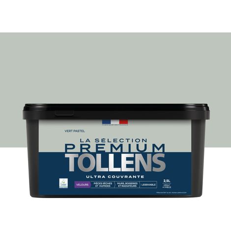 Tollens - Peinture intérieure couleurs - La Sélection Premium Velours - Ultra Couvrante - Vert Pastel 2,5 L - 30m²