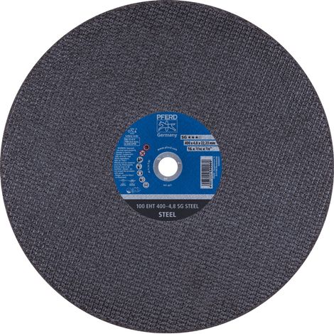 PFERD Trennscheibe Trennschleifer EHT 400x4,8x22,23 mm SG STEEL für Stahl (100 m/s) (1/5)