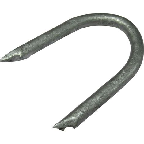 Galvanised U Nails Fencing Staples 3.5" X20 (U-Shaped Wire Fence Wooden Post Fasteners)