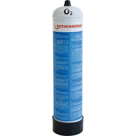 ROTHENBERGER Sauerstoff-Einwegstahlflasche, 110 bar, 1L - 35750