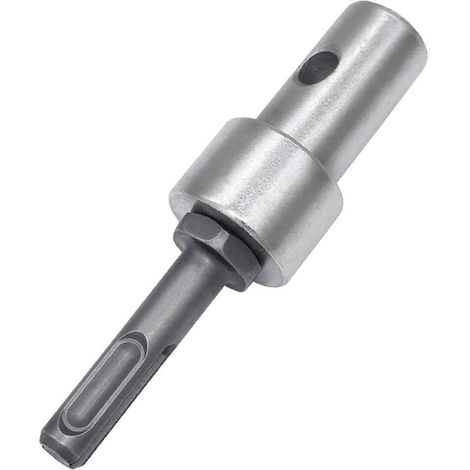 BRAVIX Adaptateur de perceuse tarière, adaptateur de tarière à glace, filetage sans clé, adaptateur de mandrin de perceuse à tige ronde