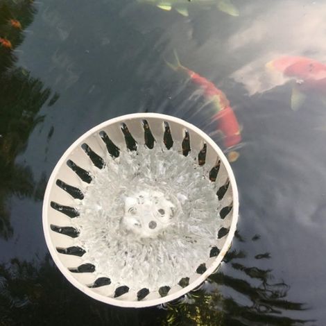 Abtropfgestell für Koi-Teiche aus ABS-Kunststoff für effektive Wasserkontrolle und einfache Wartung, geeignet für 50/75/90/110 mm Rohre, weiß (1/5)