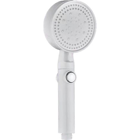 Shower Head - 5-Mode Pressurized Handheld Shower Head - Universal Thread Fit For Standard Shower Hose - White - 1 Piece (1/5)